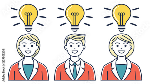 Business growth vector illustration. 