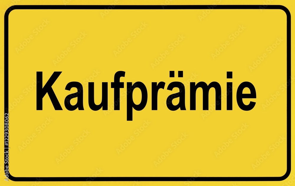 Symbol picture, place-name sign, car bonus, scrapping bonus, environmental bonus, purchase bonus, Germany, Europe Symbol picture, place-name sign, car bonus, scrapping bonus, environmental bonus, purchase bonus, Germany, Europe