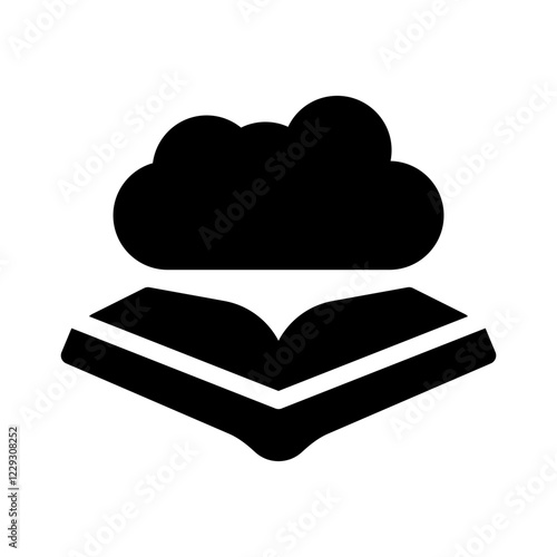 cloud glyph icon