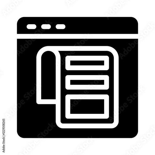 digital magazine glyph icon
