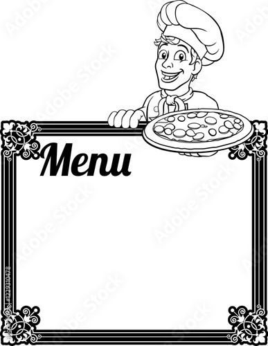 A chef cook man cartoon cha...