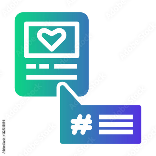 hastag Gradient icon