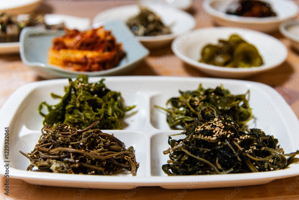 seasoned wild greens