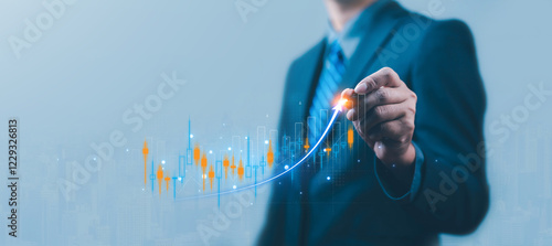 Photos The financial market has seen significant growth with stocks showing a steady in