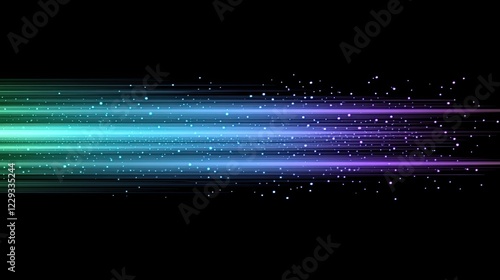 Music wave. Abstract backdrop with dots and lines interwoven. 3D rendering photo