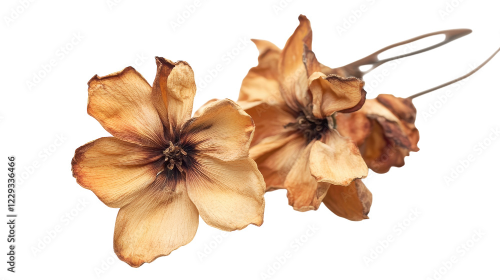 Dried flowers arranged elegantly on a delicate wire for decorative purposes in soft lighting Dried flowers arranged elegantly on a delicate wire for decorative purposes in soft lighting