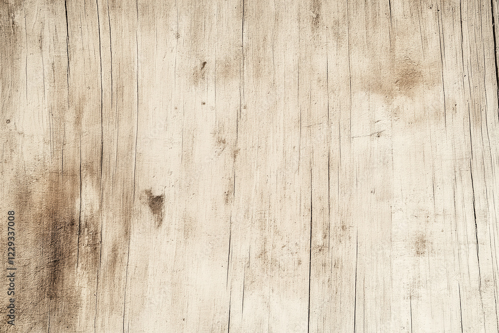 Naklejka premium Close up of tree trunk showing growth rings and cracks in wood
