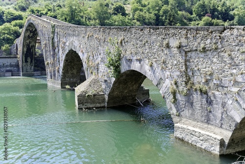 Ponte della Maddalena, Borgo a Mozzano, Lucca, Tuscany, Italy, Europe photo