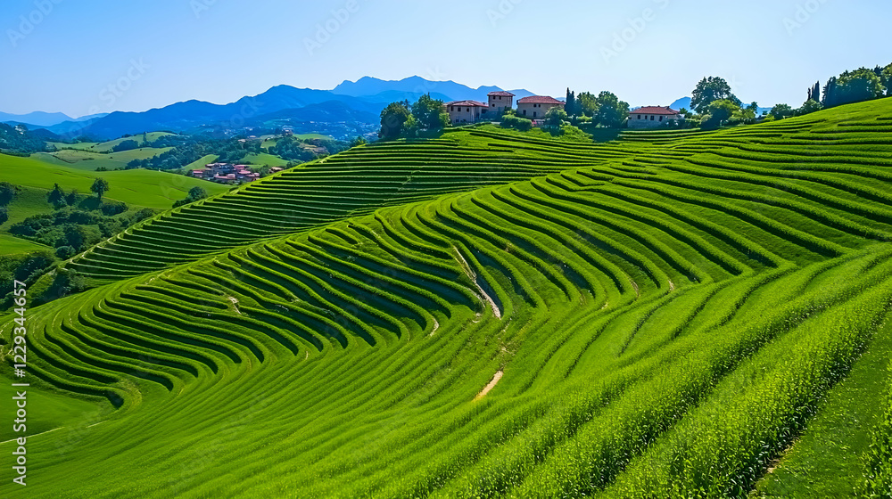 Create an cinematic image of a complex system of aqueducts in a hilly landscape. The aqueducts are built in multiple levels with characteristic Create an cinematic image of a complex system of aqueducts in a hilly landscape. The aqueducts are built in multiple levels with characteristic