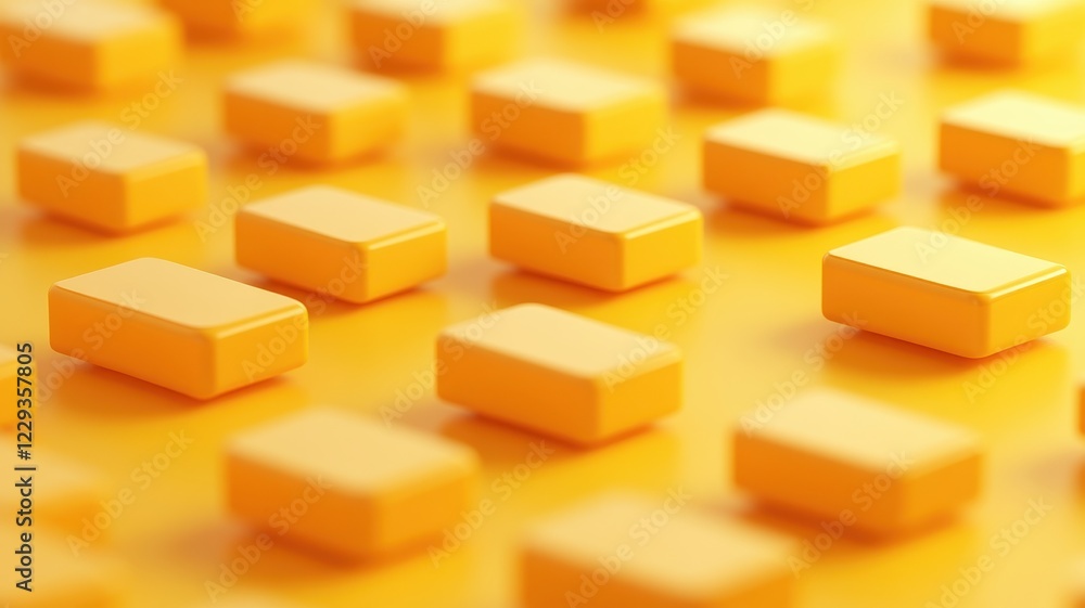 Obraz premium Yellow gradient speech bubbles radiating outward digital design abstract studio environment creative concept