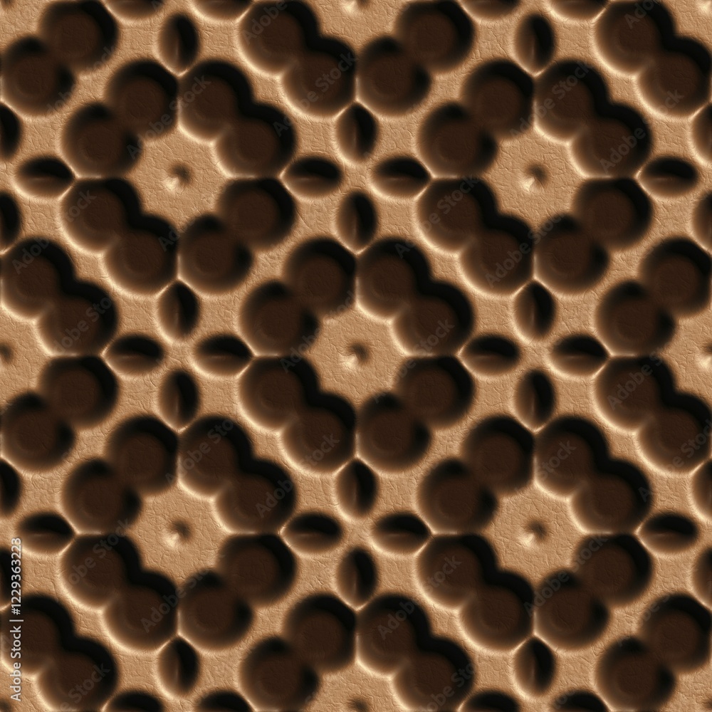 3D effect seamless background, wallpaper decoration leather pattern 3D effect seamless background, wallpaper decoration leather pattern