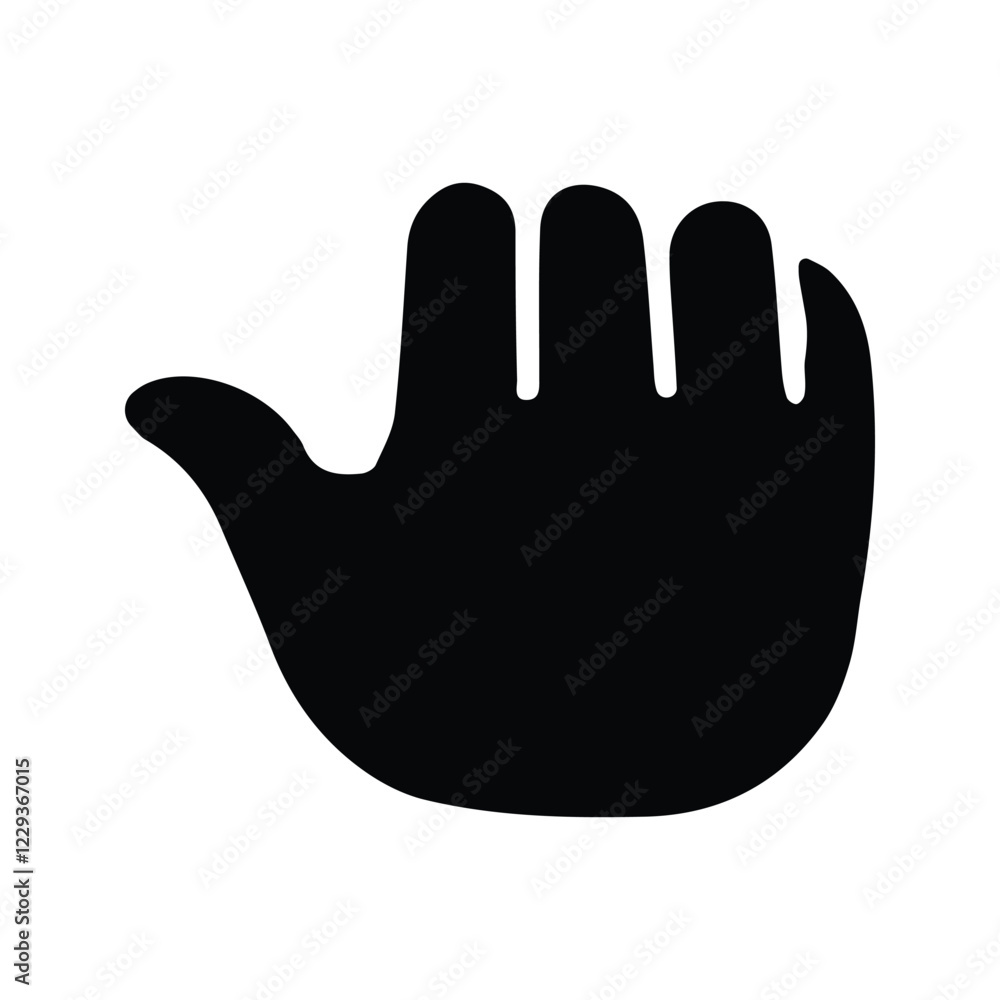 Clenched Hands Facing Back Icon. Fist or Punch Symbol. Vector Illustration. Clenched Hands Facing Back Icon. Fist or Punch Symbol. Vector Illustration.