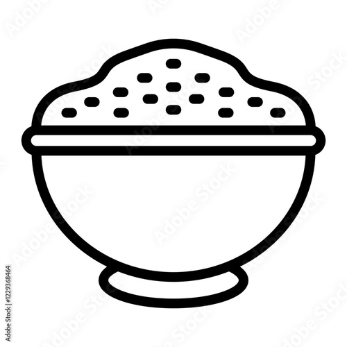 Carbohydrates Vector Line Icon Design