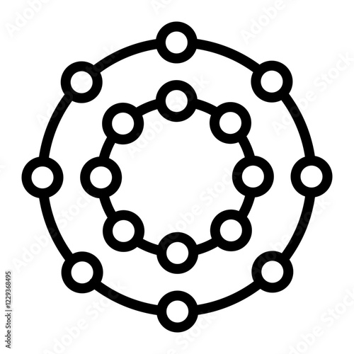 Antioxidants Vector Line Icon Design