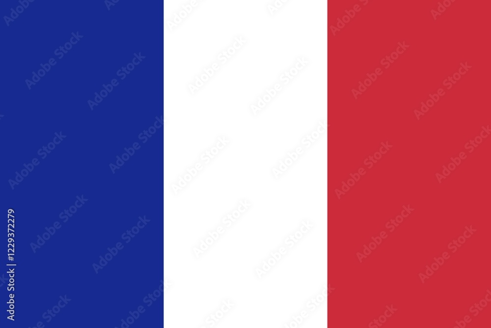 Flag of France, Vector illustration Flag of France, Vector illustration