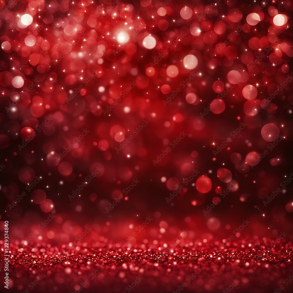 Red and white bokeh lights with a shimmering sparkling surface, giving a festive and magical feel, AI generated Red and white bokeh lights with a shimmering sparkling surface, giving a festive and magical feel, AI generated