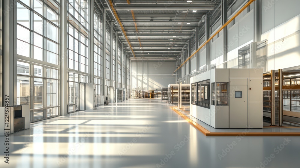 the interior of a modern factory the interior of a modern factory