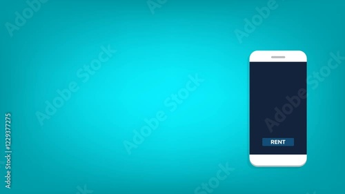 Bicycle rent or sharing bike application on a mobile phone.	