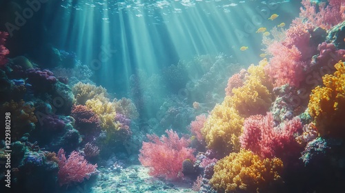 Wallpaper Mural Vibrant Underwater Coral Reef Scene Torontodigital.ca