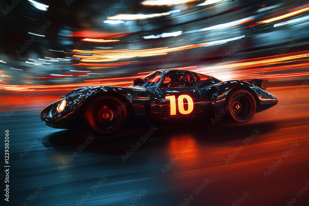A high-resolution photograph of a silhouette of a race car speeding around a track, with the background blurred for dramatic emphasis on the athlete’s movement, A high-resolution photograph of a silhouette of a race car speeding around a track, with the background blurred for dramatic emphasis on the athlete’s movement,