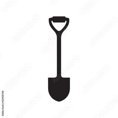 Shovel Icon, Garden Shovel icon, Hand garden shovels icon. Outline hand garden shovels vector icon, Shovel icons flat. Digging with garden shovel vector icons