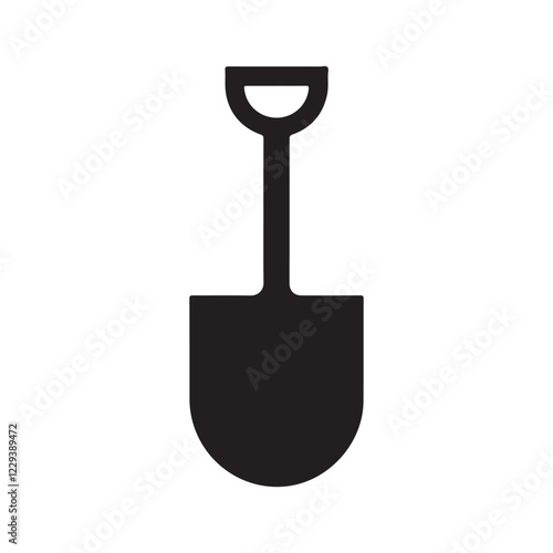 Shovel Icon, Garden Shovel icon, Hand garden shovels icon. Outline hand garden shovels vector icon, Shovel icons flat. Digging with garden shovel vector icons