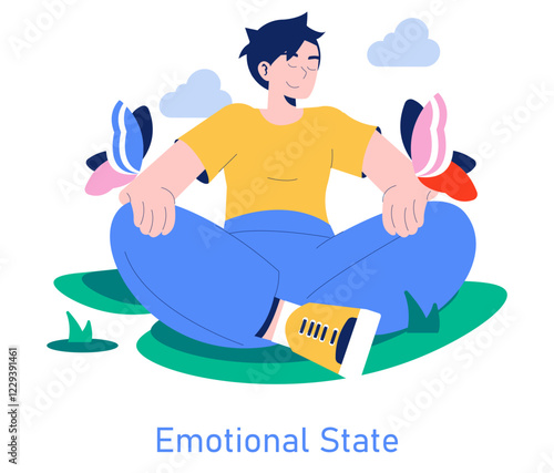 Care Day. Flat Vector Illustration