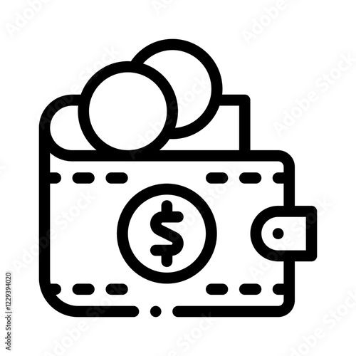 wallet line icon