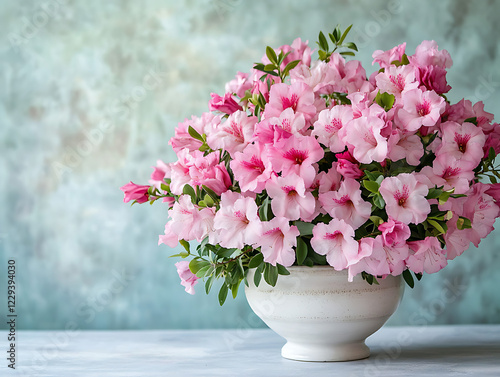 Wallpaper Mural beautifully arranged bouquet of azalea flowers with an intentionally blurry background Torontodigital.ca