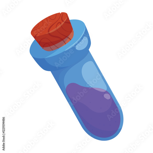 Test Tube vector illustration. test tube portion game icon vector.