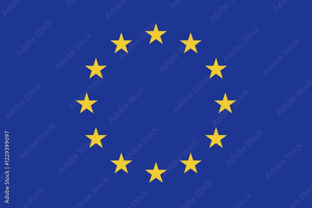 Flag of European Union, Vector illustration Flag of European Union, Vector illustration