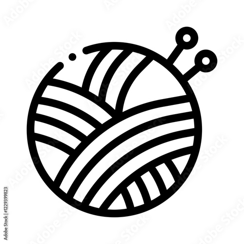 knitting line icon