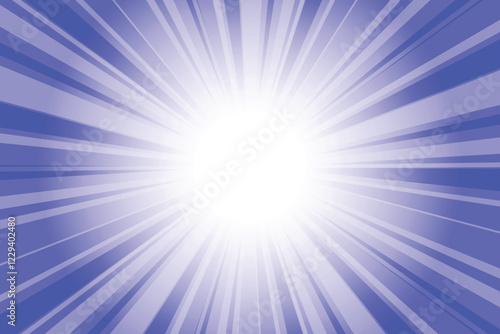 Abstract glowing blue sunburst background. Ryb blue glow effect sunburst background for presentation, banner, poster, flyer, sales. Modern pop art poster for summer and spring.