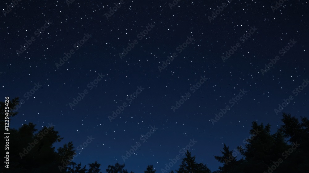 A starry night sky with the Milky Way galaxy vividly visible A starry night sky with the Milky Way galaxy vividly visible