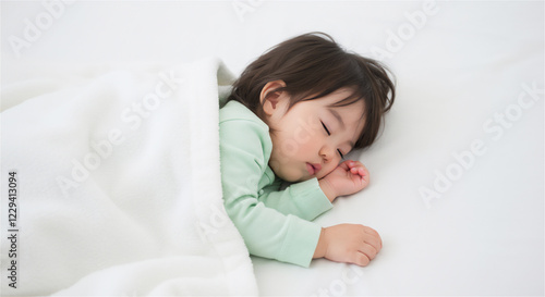 お昼寝する赤ちゃん