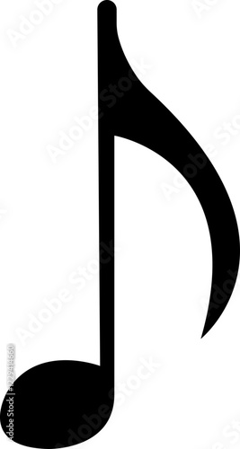 Music note icon.Music notes wave isolated. Musical notes melody on transparent background.Black musical note. Music elements.Simple musical notes sign.Simple musical notes signs and symbol.