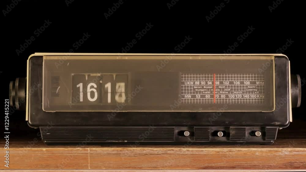 Retro Design Alarm Clock timelapsing the time Retro Design Alarm Clock timelapsing the time