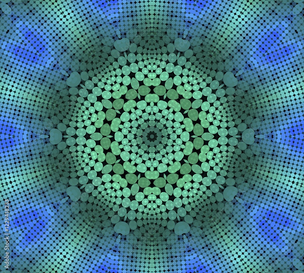 Abstract background with radial dotted pattern Abstract background with radial dotted pattern