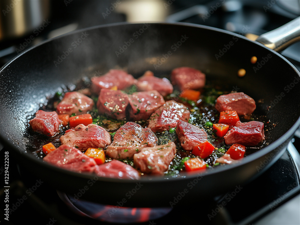 Tender meat grilling over hot coals Tender meat grilling over hot coals