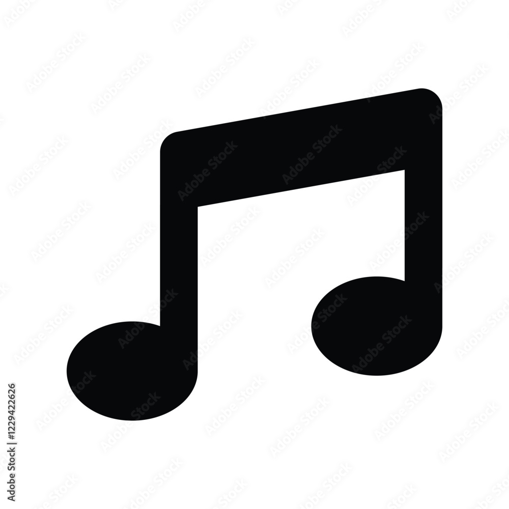 Musical Note icon vector stock illustration Musical Note icon vector stock illustration