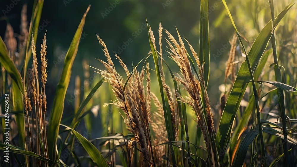 Fototapeta premium Swaying River Reeds with Hidden Wildlife #10