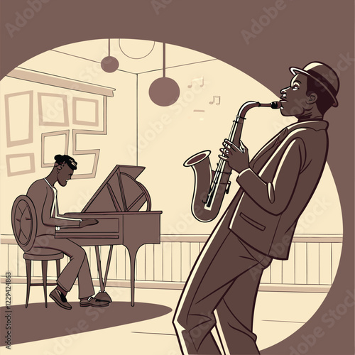  Jazz Club Performance with Intimate Lighting