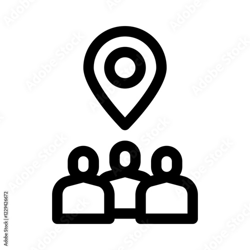 community events line icon