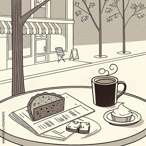 Morning Elegance Americano with a View