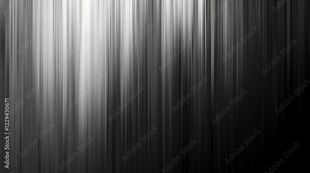 Fototapeta premium Abstract grayscale vertical lines background; website, presentation, design