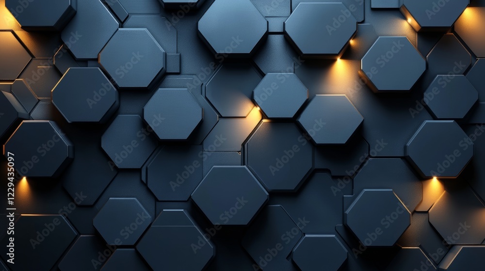 Dynamic hexagonal pattern design studio graphic artwork modern environment close-up view Dynamic hexagonal pattern design studio graphic artwork modern environment close-up view