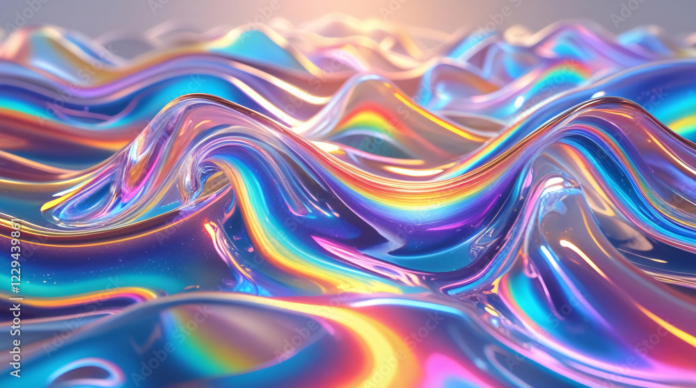 Magical Abstract Glass Waves with Fluid Motion Magical Abstract Glass Waves with Fluid Motion