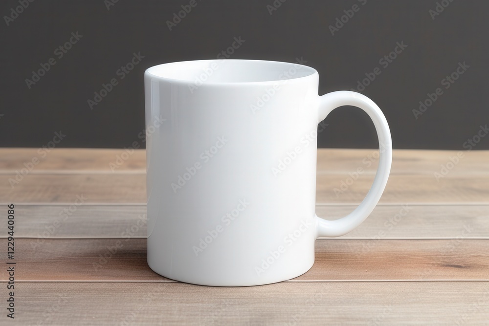 Obraz premium White Coffee Mug on Table