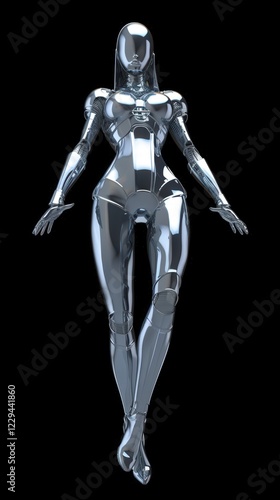 Cybernetic Alien Figure photo