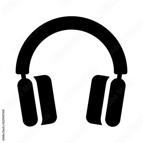 headset glyph icon